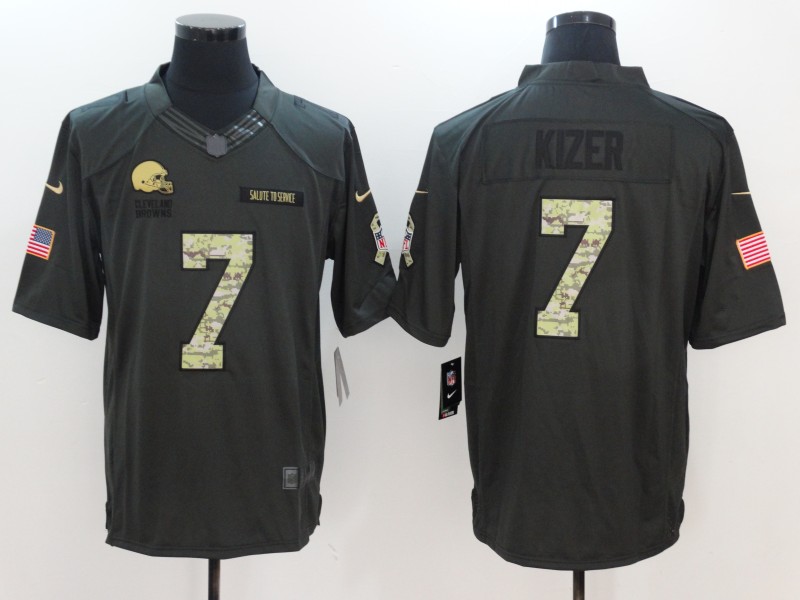 NFL Cleveland Browns #7 Kizer Salute to Service Jersey