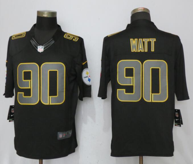 NEW Nike Pittsburgh Steelers 90 Watt Impact Limited Black Jersey