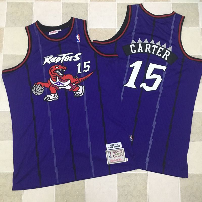 NBA Toronto Raptors #15 Carter Purple All Stitched Jersey--MZ