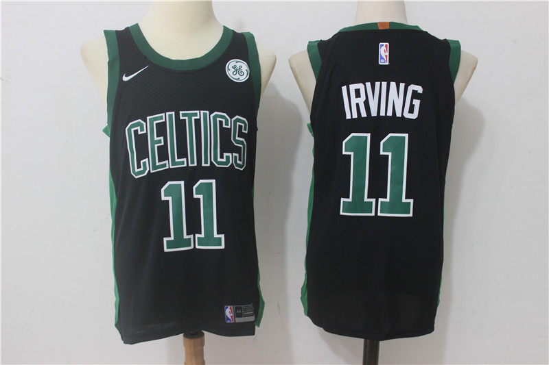 Nike NBA Boston Celtics #11 Irving Black Jersey