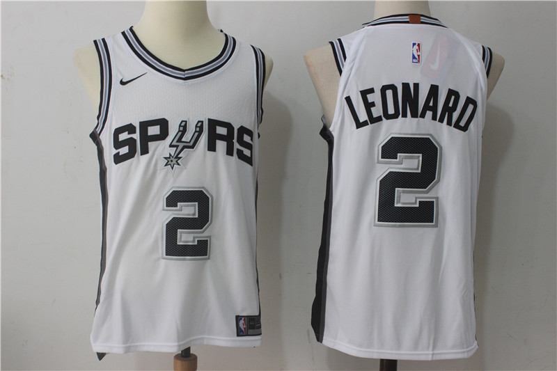 Nike NBA San Antonio Spurs #2 Leonard White Jersey
