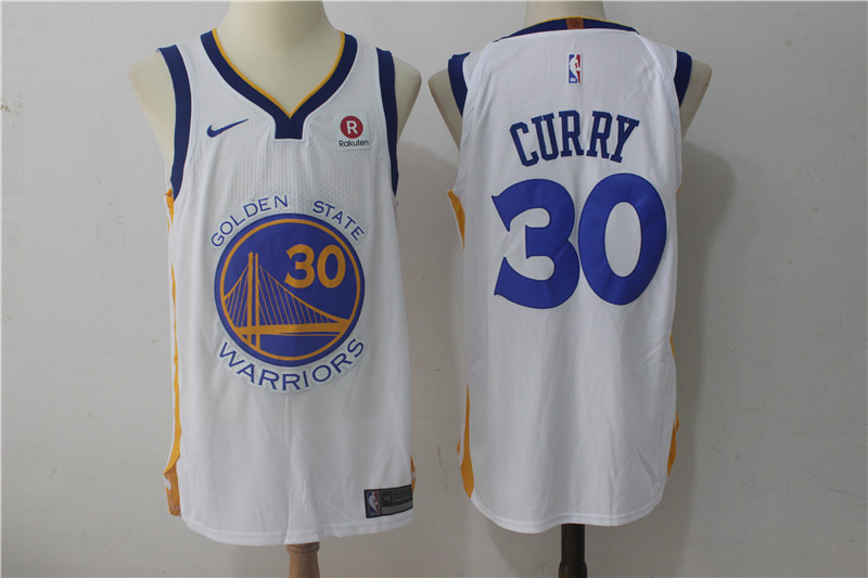 Nike NBA Golden State Warriors #30 Curry White Jersey