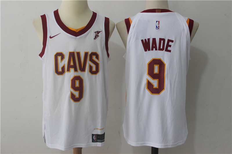 Nike NBA Cleveland Cavaliers #9 Wade White Jersey