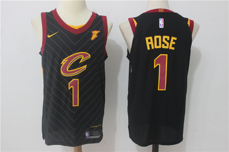 Nike NBA Cleveland Cavaliers #1 Rose Black Jersey