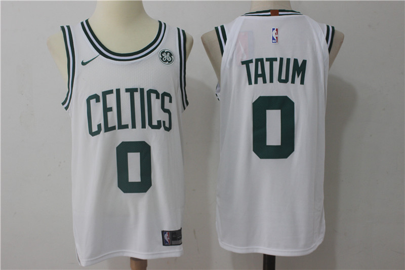 Nike NBA Boston Celtics #0 Tatum White Jersey