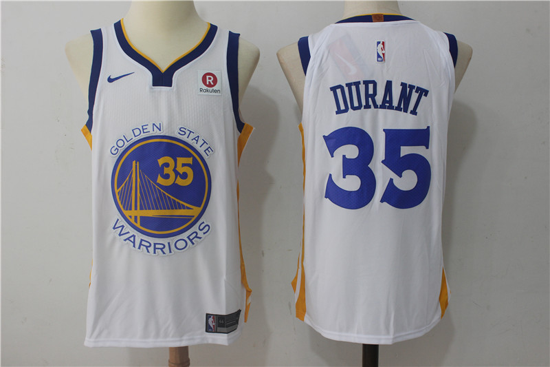 Nike NBA Golden State Warriors #35 Durant White Jersey