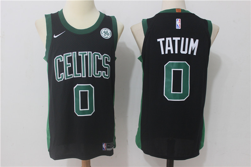 Nike NBA Boston Celtics #0 Tatum Black Jersey