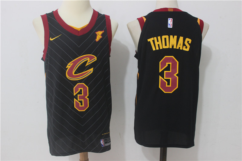 Nike NBA Cleveland Cavaliers #3 Thomas Black Jersey