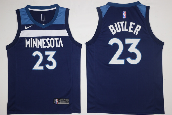 Nike NBA Minnesota Timberwolves #23 Butler Blue New Jersey
