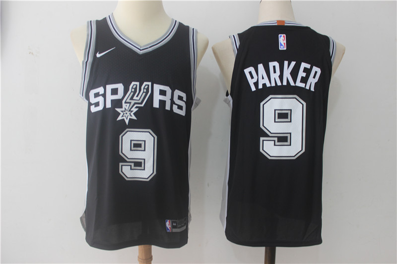 Nike NBA San Antonio Spurs #9 Parker Black Jersey