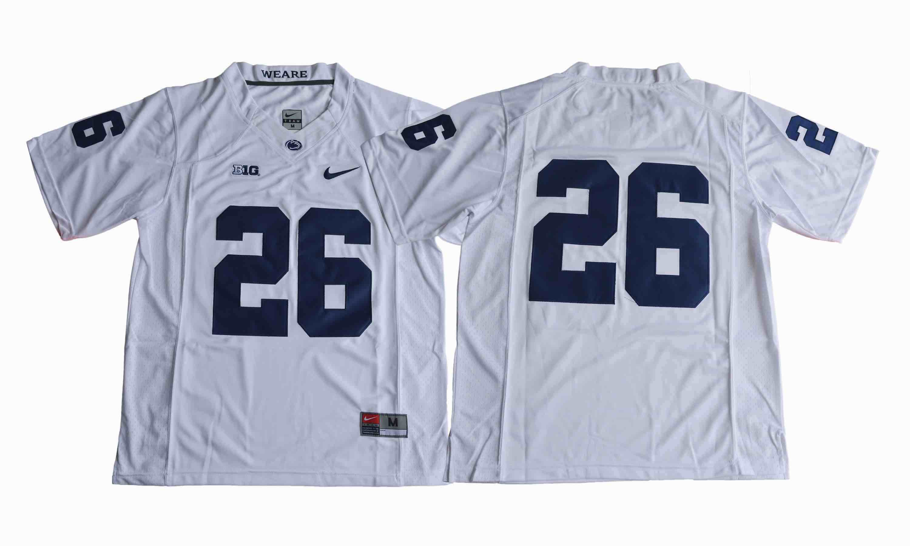 NCAA NCAA Penn State Nittany Lions #26 White Jersey 
