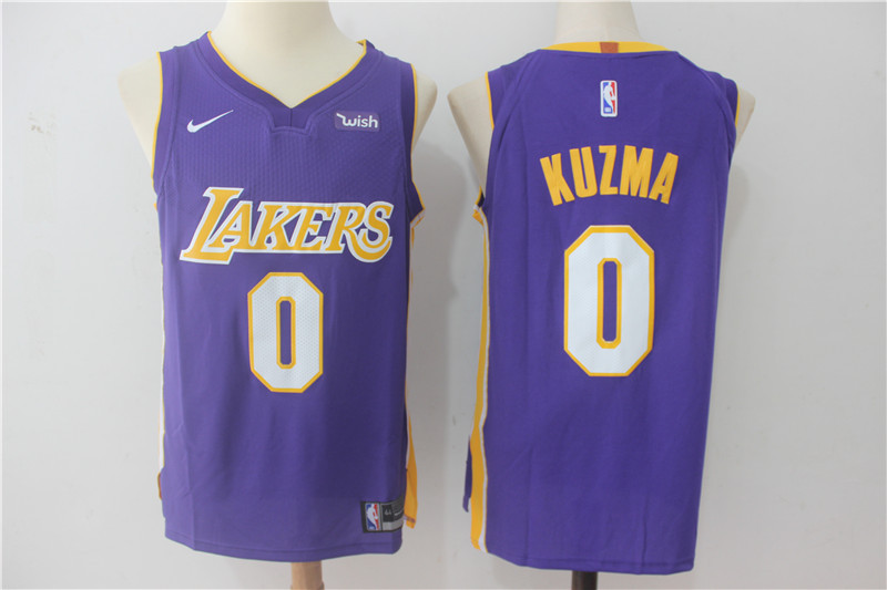 Nike NBA Los Angeles Lakers #0 Kuzma Purple Jersey