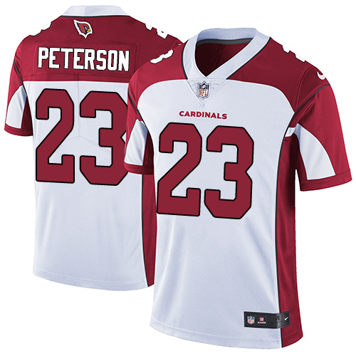 NFL Arizona Cardinals #23 Peterson White Elite Jersey