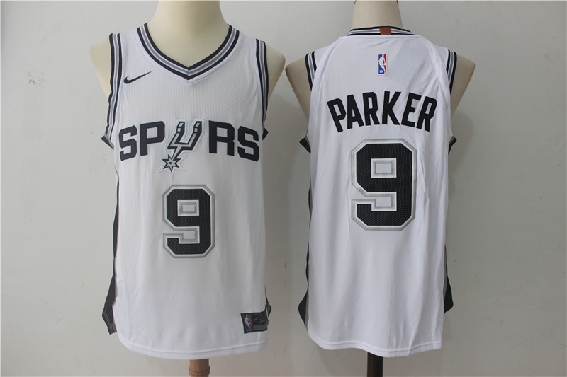 Nike NBA San Antonio Spurs #9 Parker White Jersey