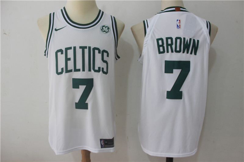 Nike NBA Boston Celtics #7 Brown White New Jersey