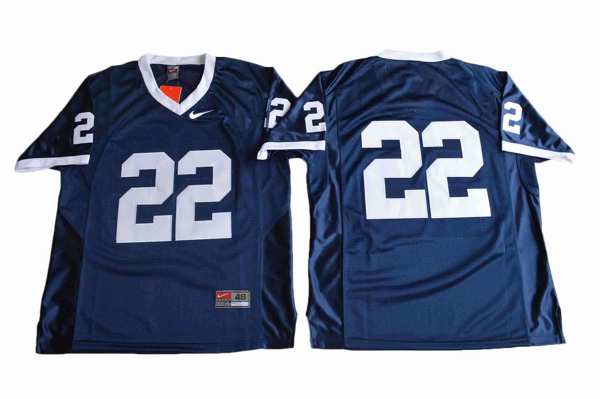 Penn State Nittany Lions 22 College Football Jersey - Navy Blue 