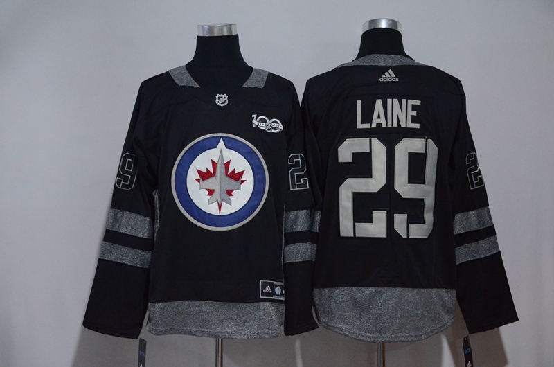 NHL Winnipeg Jets #29 Laine 100th Anniversary Hockey Jersey