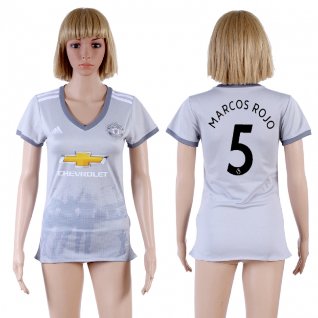 Womens Soccer Man Utd. #5 Marcos Rojo Away Jersey