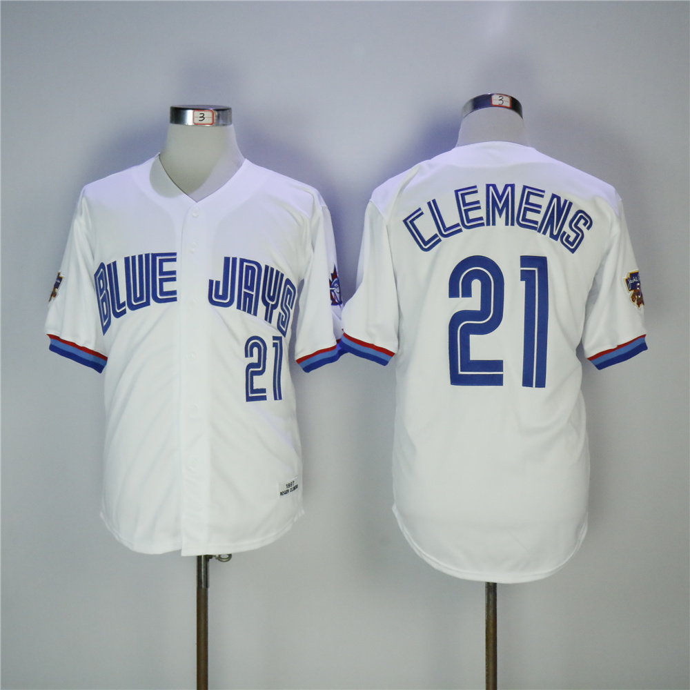 MLB Toronto Blue Jays #21 Clemens White Jersey