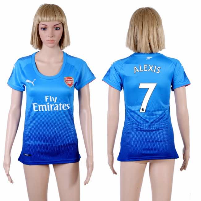 2017 Womens Soccer Arsenal #7 Alexis Away Jersey