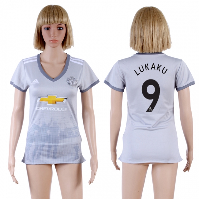 Womens Soccer Man Utd. #9 Lukaku Away Jersey
