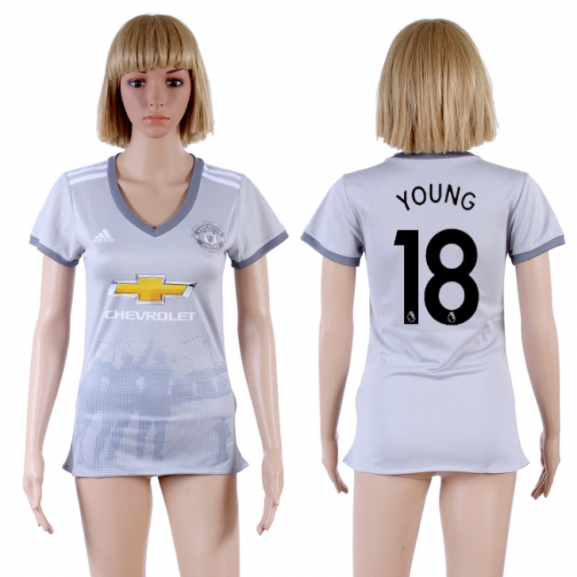 Womens Soccer Man Utd. #18 Young Away Jersey