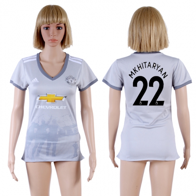 Womens Soccer Man Utd. #22 Mkhitaryan Away Jersey