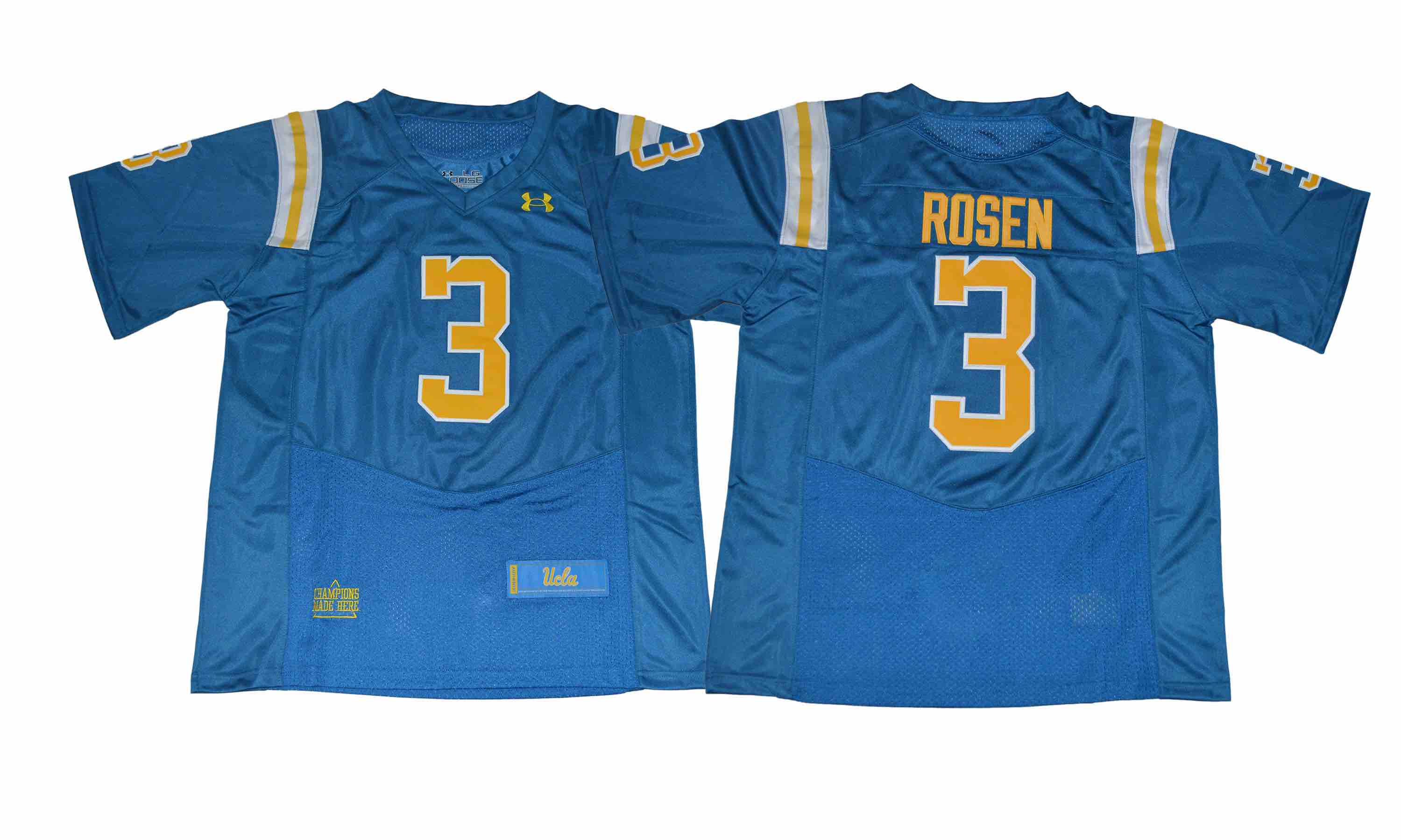 NCAA UCLA Bruins #3 Josh Rosen College Football Jerseys Blue