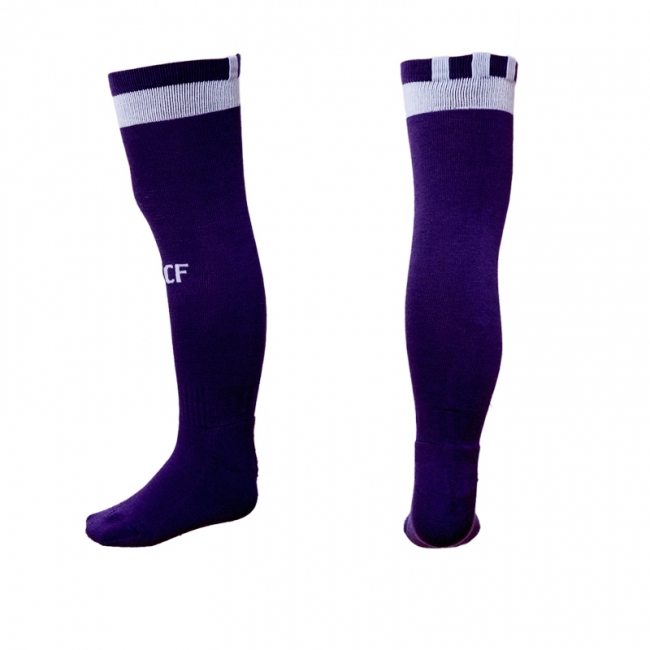 Kids Real Madrid Away Purple Socks