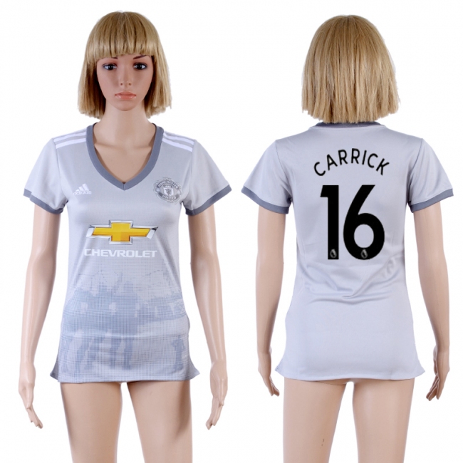 Womens Soccer Man Utd. #16 Carrick Away Jersey