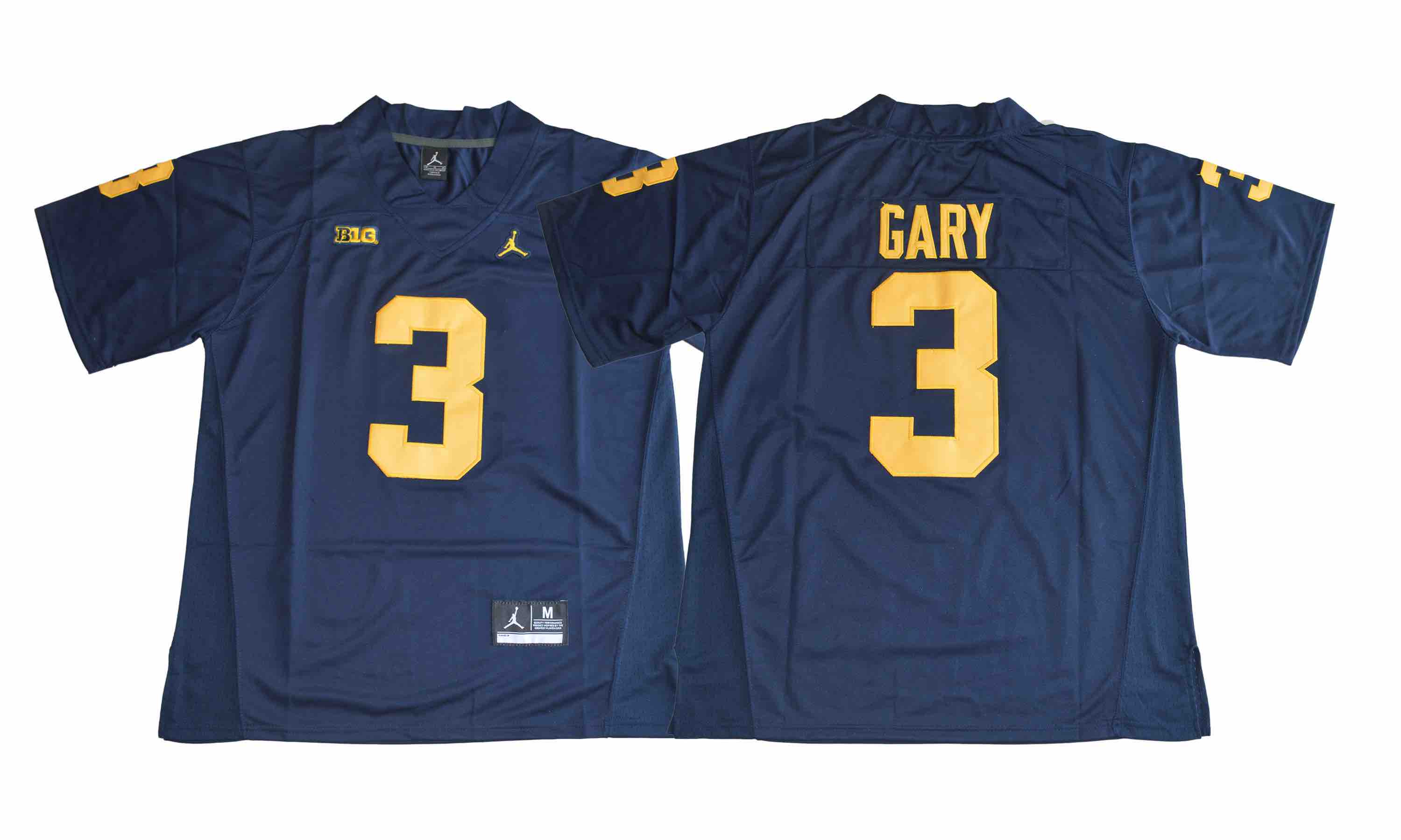 NCAA Michigan Wolverines #3 Gary College Blue Jersey