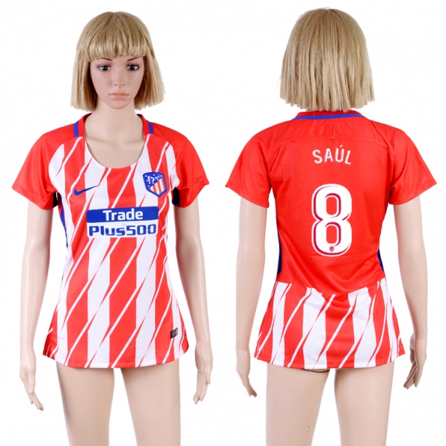 Womens Soccer Club Madrid S.A.D #8 Saul Home Jersey
