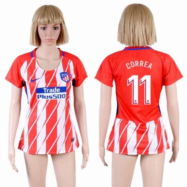 Womens Soccer Club Madrid S.A.D #11 Correa Home Jersey