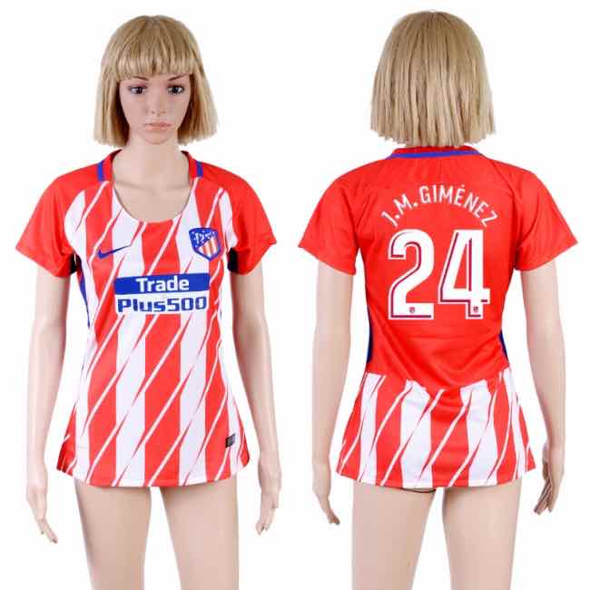 Womens Soccer Club Madrid S.A.D #24 J.M.Gimenez Home Jersey