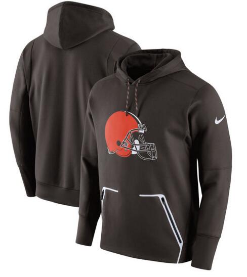 Cleveland Browns Nike Champ Drive Vapor Speed Pullover Hoodie - Brown