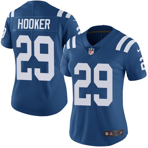 Womens NFL Indianapolis Colts #29 Hooker Blue Vapor Limited Jersey