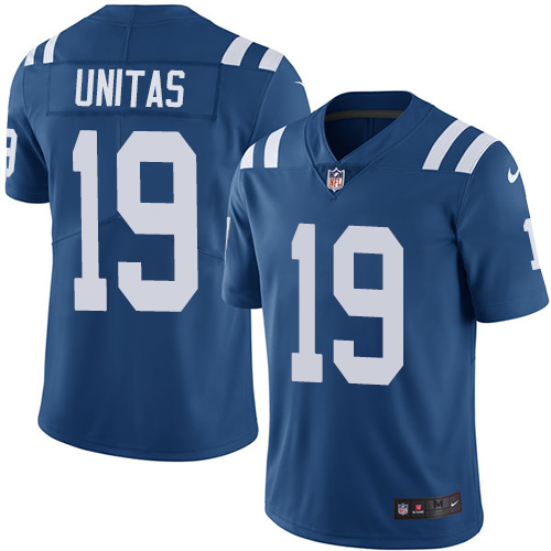 NFL Indianapolis Colts #19 Unitas Blue Vapor Limited Jersey