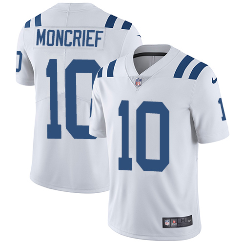 NFL Indianapolis Colts #10 Moncriei White Vapor Limited Jersey
