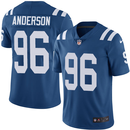 NFL Indianapolis Colts #96 Anderson Blue Vapor Limited Jersey