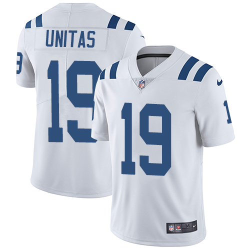 NFL Indianapolis Colts #19 Unitas White Vapor Limited Jersey