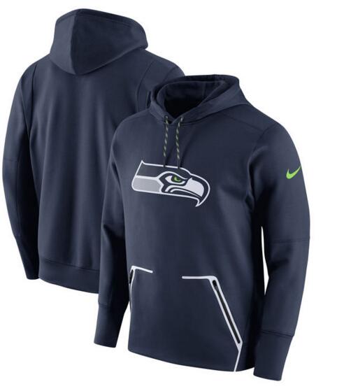 Seattle Seahawks Nike Champ Drive Vapor Speed Pullover Hoodie - College Navy