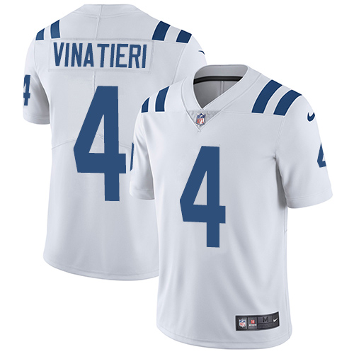 NFL Indianapolis Colts #4 Vinatieri White Vapor Limited Jersey