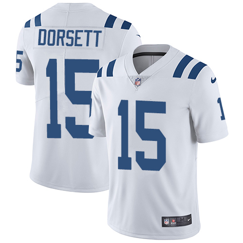 NFL Indianapolis Colts #15 Dorsett White Vapor Limited Jersey