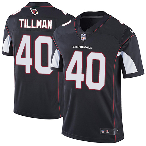 NFL Arizona Cardinals #40 Tillman Black Vapor Limited Jersey