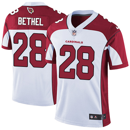 NFL Arizona Cardinals #28 Bethel White Vapor Limited Jersey