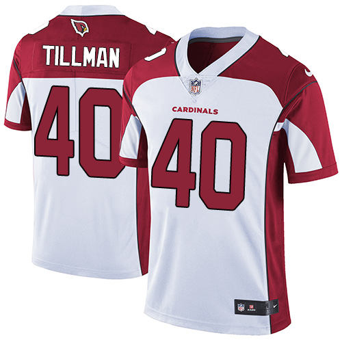 NFL Arizona Cardinals #40 Tillman White Vapor Limited Jersey