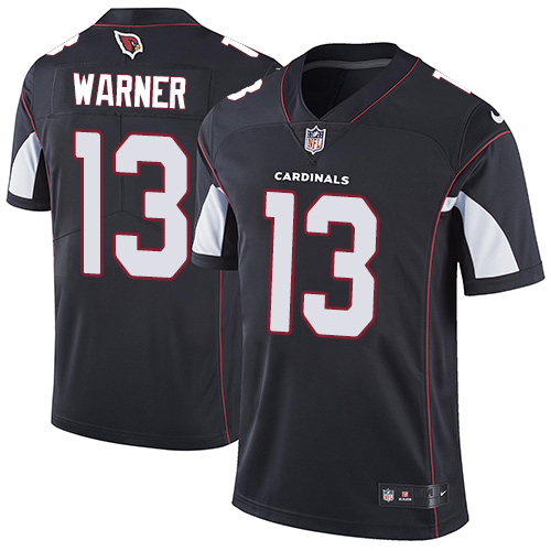 NFL Arizona Cardinals #13 Warner Black Vapor Limited Jersey