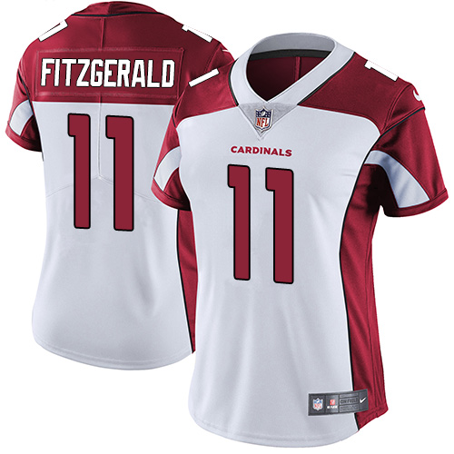 Womens NFL Arizona Cardinals #11 Fitzgerald White Vapor Limited Jersey