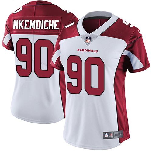 Womens NFL Arizona Cardinals #90 Nkemdiche White Vapor Limited Jersey