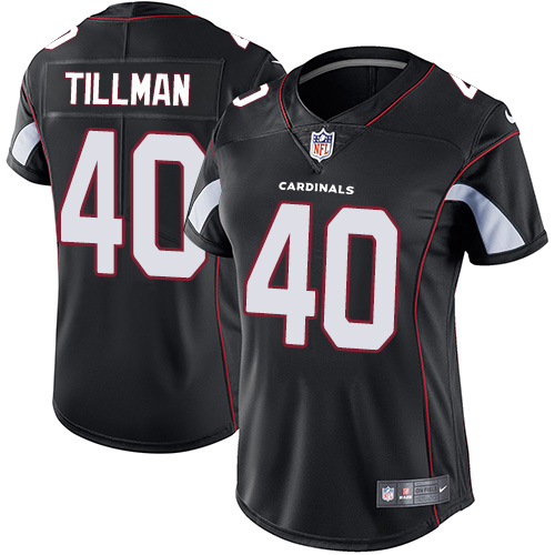 Womens NFL Arizona Cardinals #40 Tillman Blac Vapor Limited Jersey